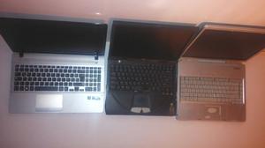 VENDO LOTE DE 3 NOTEBOOKS, RECIBO OFERTAS TELEFONICAS