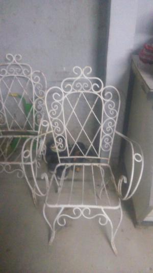 Vendo 3 sillones de hierro