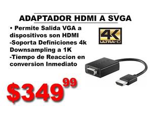 Adpatador HDMI a VGA hembra