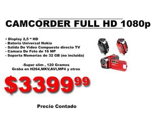 Camra Filmadora Camcorder Full HD p