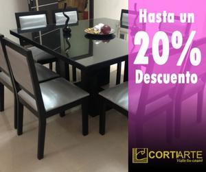 Descuento de hasta un 20% en Juego de comedor