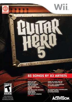 Guitarra Héroe 5 - Nintendo Wii (solo Juego)