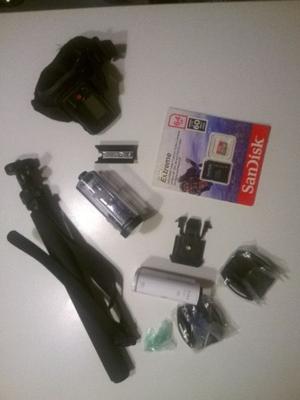 Kit completo Sony Action Cam HDRAS200 Bastón Selfie 1mt