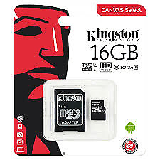 MEMORIA 16GB MICRO SD KINGSTON 80MB C10