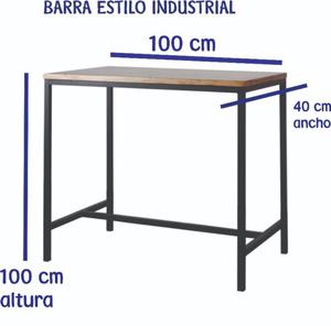 MESA BARRA TIPO BAR INDUSTRIAL