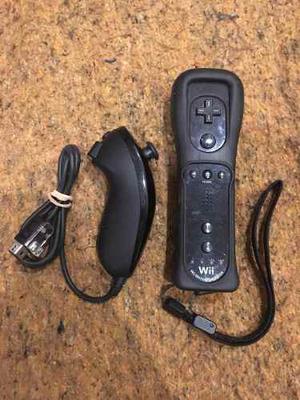 Nintendo Wii Remote Wii Motion Plus Y Nunchuck Negro Orig.