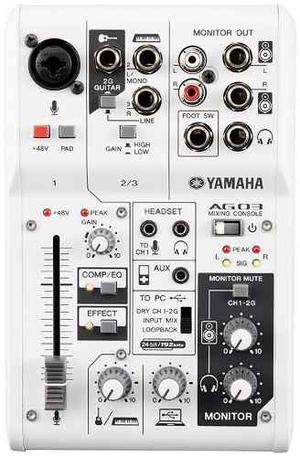 Yamaha Ag03 3-channel Mixer & Usb Undergroundweb