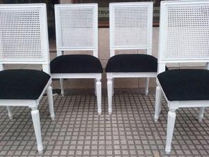 vendo en Floresta juego de 4 elegantes sillas / restauradas