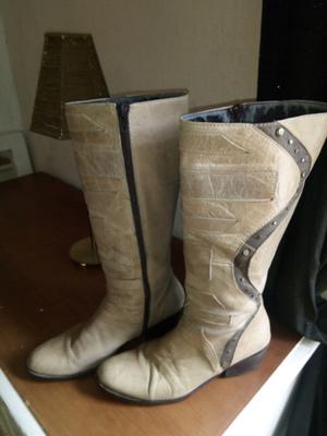 Botas cuero mujer