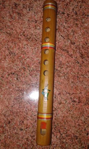 Flauta de caña de bambú