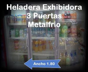 Heladera Exhibidora 3 Puertas Metalfrio