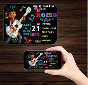 Invitación Digital De Coco Personalizada