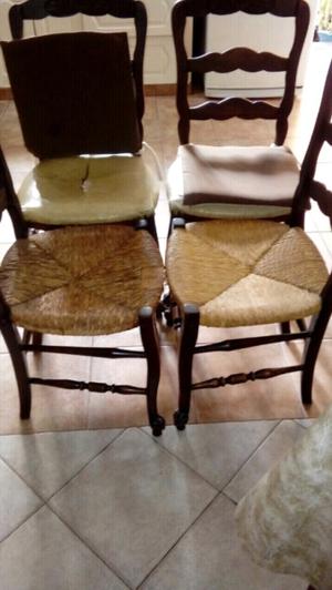 LIQUIDO!!! Vendo 5 sillas antiguas provenzal