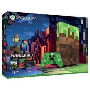 Microsoft Xbox One S 1tb Edición Limitada De Minecraft Paqu