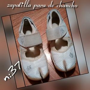 Zapatilla usada pata de chancho n37