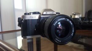 Camara Nikon Fm10 + Lente + Estuche + Correa