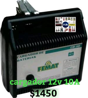 Cargador de BATERÍA 12V 10 amp/hora