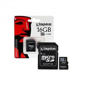 Memoria Kingston Micro Sd Clase 10 De 16gb Con Adaptador