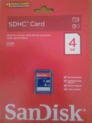 Memoria Sandisk SDHC 4gb