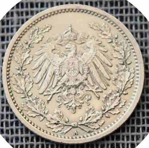 Alemania Reich -moneda 1/2 Marco Plata  -subasta Tesoros