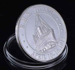 Titanic - Moneda Medalla - Bañado Plata - Subasta - Tesoros