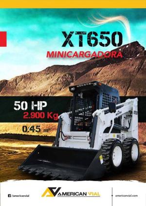 Vendo Minicargadora XT650 Nueva