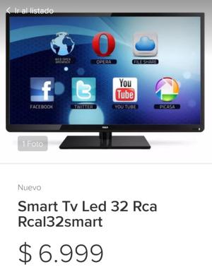 Smart tv 32" pulgadas marca RCA