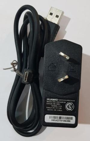 Subasta Especial Cargador Huawei 1 Amp Original Con Cable