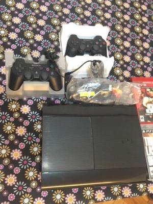 Play 3 + 2 joystick + 6 juegos - $