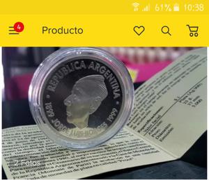 moneda 1 peso borges excelente estado