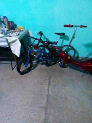 2bicicleta y monopatín