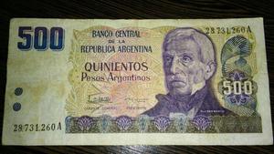 Billete 500 Pesos Argentinos