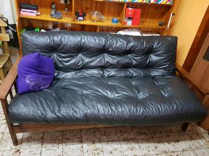 Futon cama negro