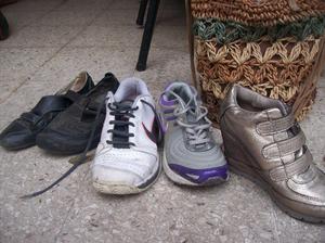 Zapatilla, BOtas y zapatos varios numero 36 y 37