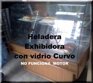 Heladera Exhibidora con vidrio Curvo