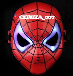 Mascara De Spiderman Hombre Araña C Luces