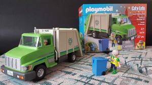 Playmobil Verde Camión De Basura Reciclado City Life
