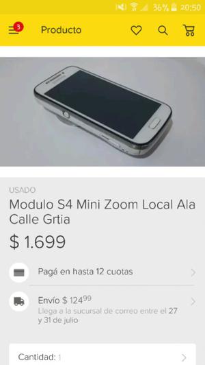 modulo s4 mini zoom local ala calle grta