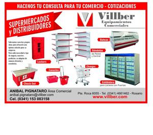 Góndolas, Racks, Equipamientos para supermercados