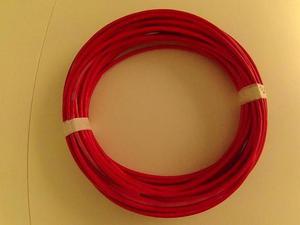 cable unipolar de 10 mm color rojo 22 mts SIN USO