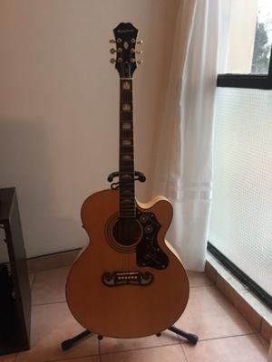 ELECTROACUSTICA EPIPHONE EJ200 + FUNDA FLEXIBLE