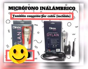 Microfono inalambrico con cables