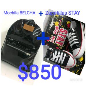 Mochila belcha + zapatillas Stay
