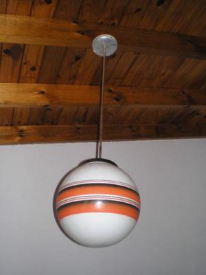 Lamparas colgantes globo vidrio 30 cm.opal blanco decoradas