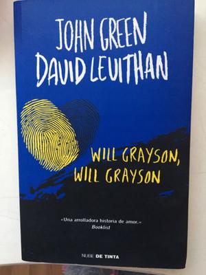 Libro de john green, will grayson