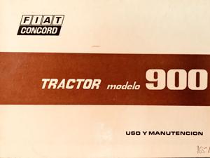 Manual de mantenimiento tractor Fiat 900