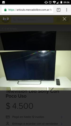 Vendo TV led Sony poco uso