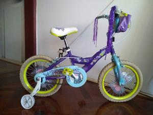 Bicicleta Con Rueditas, Rodado 16 Para Nena Excelente Estado