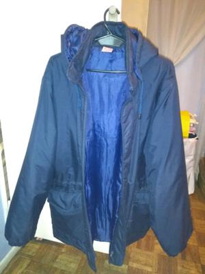 Camperon azul impermeable talle 16