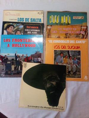 Lote 7 discos vinilo de folklores